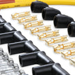 Load image into Gallery viewer, ACCEL Spark Plug Wire Set - 8mm - Yellow with Orange Straight Boots 4040 - Additional View 8