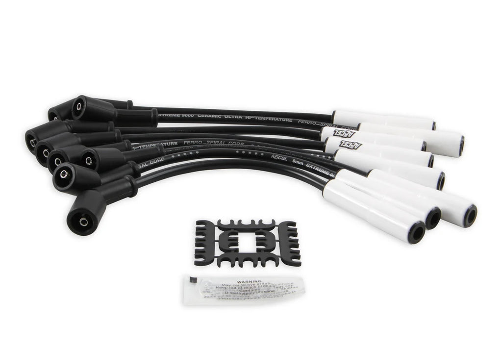 ACCEL Spark Plug Wire Set - Extreme 9000 Ceramic Boot - GM 4.8/5.3/6.0/6.2L 9059C - Side View