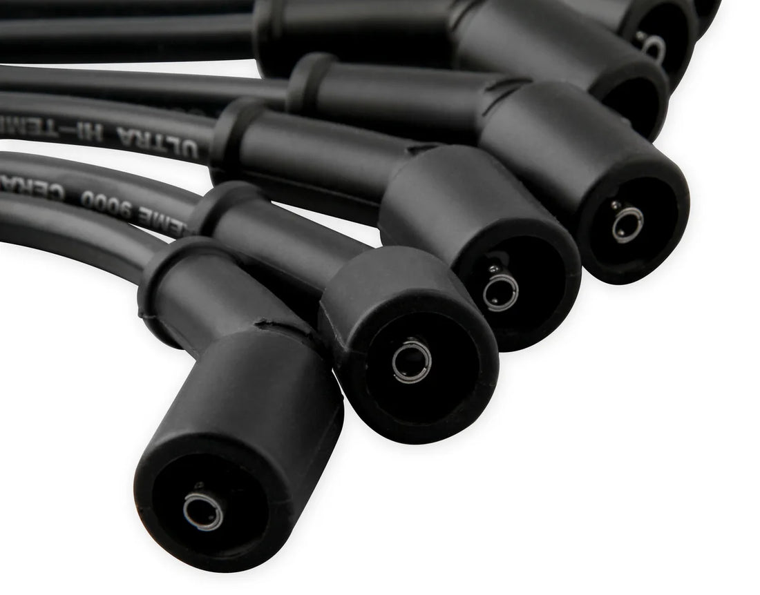ACCEL Spark Plug Wire Set - Extreme 9000 Ceramic Boot - LS Terminals LS3/LS4/LS7 Black - Side View