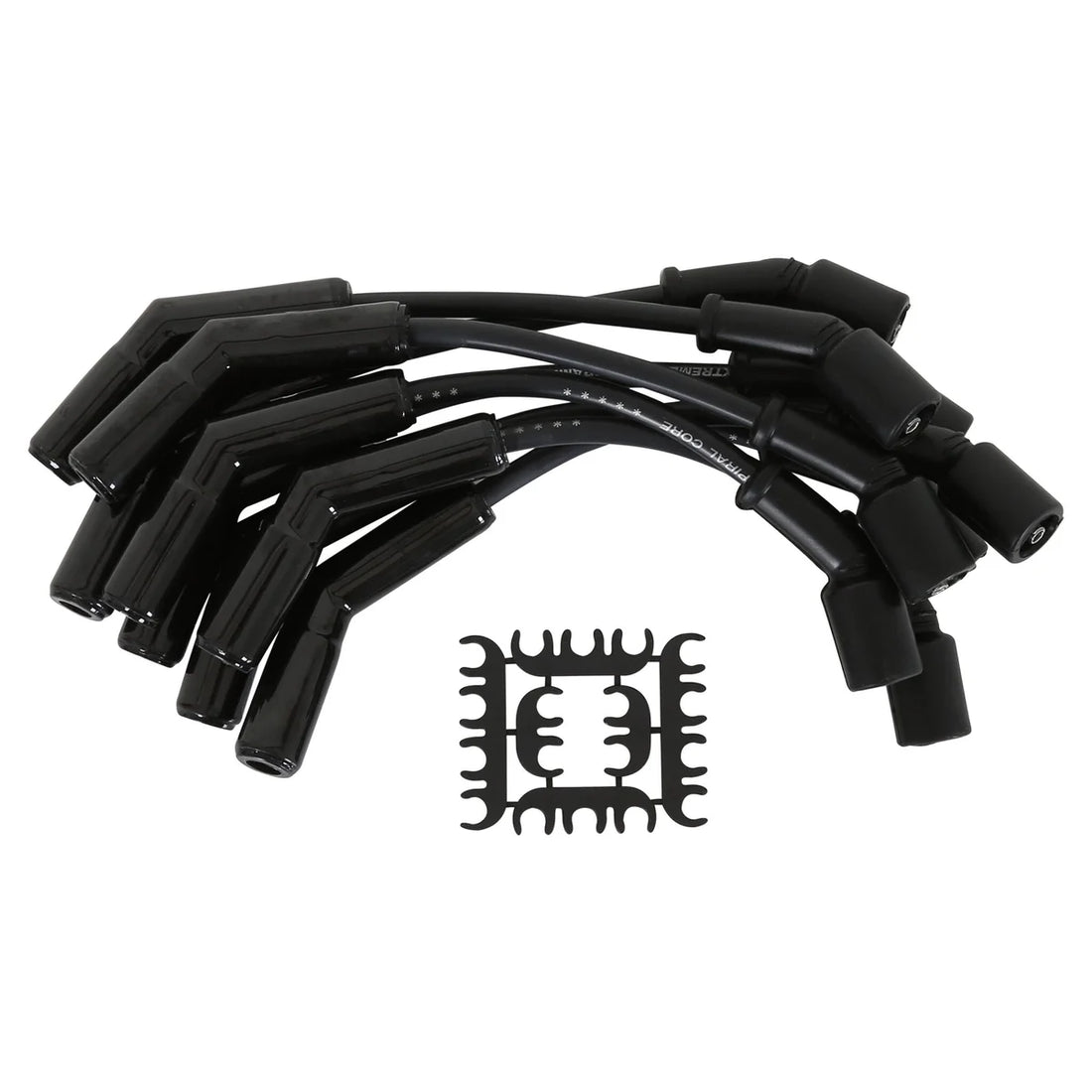 ACCEL Spark Plug Wire Set - Extreme 9000 Ceramic Boot - LS Terminals LS3/LS4/LS7 Black - Kit Contents