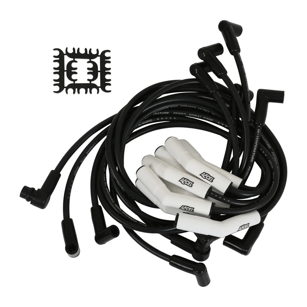 ACCEL Spark Plug Wire Set - Extreme 9000 Ceramic - Ford Mustang 86-93/Truck 88-98 7.5L - Kit Contents