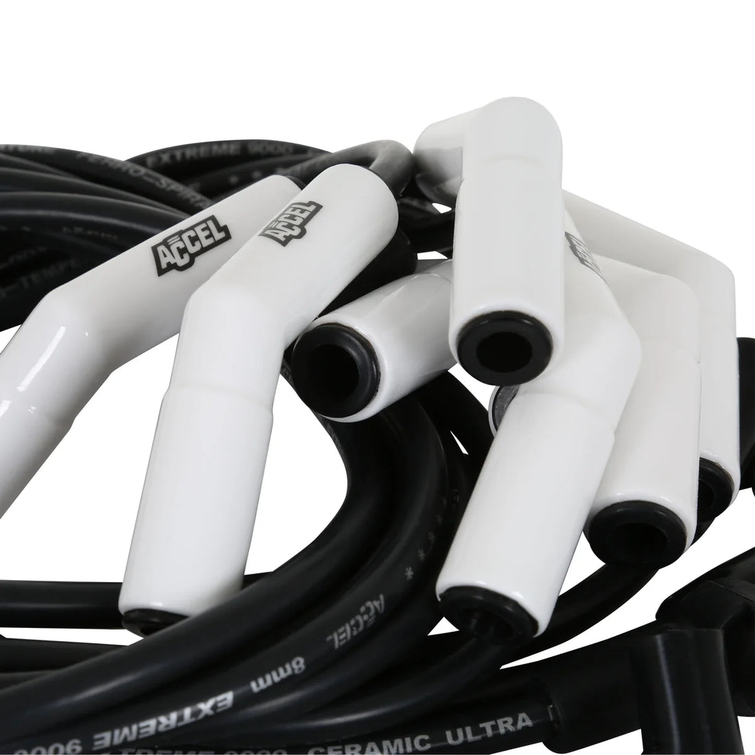 ACCEL Spark Plug Wire Set - Extreme 9000 Ceramic - Ford Mustang 86-93/Truck 88-98 7.5L - Back View