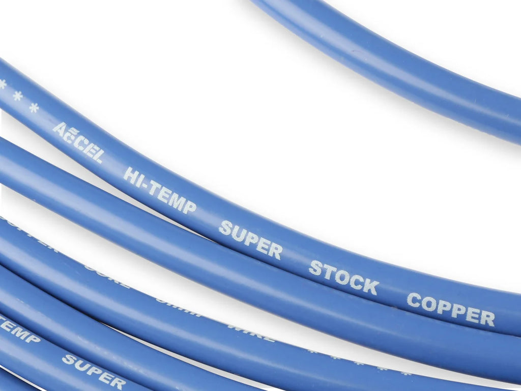 ACCEL Spark Plug Wire Set - Super Stock Copper Core 8mm - 90 Deg. Boots - Blue 4039B - Installation View