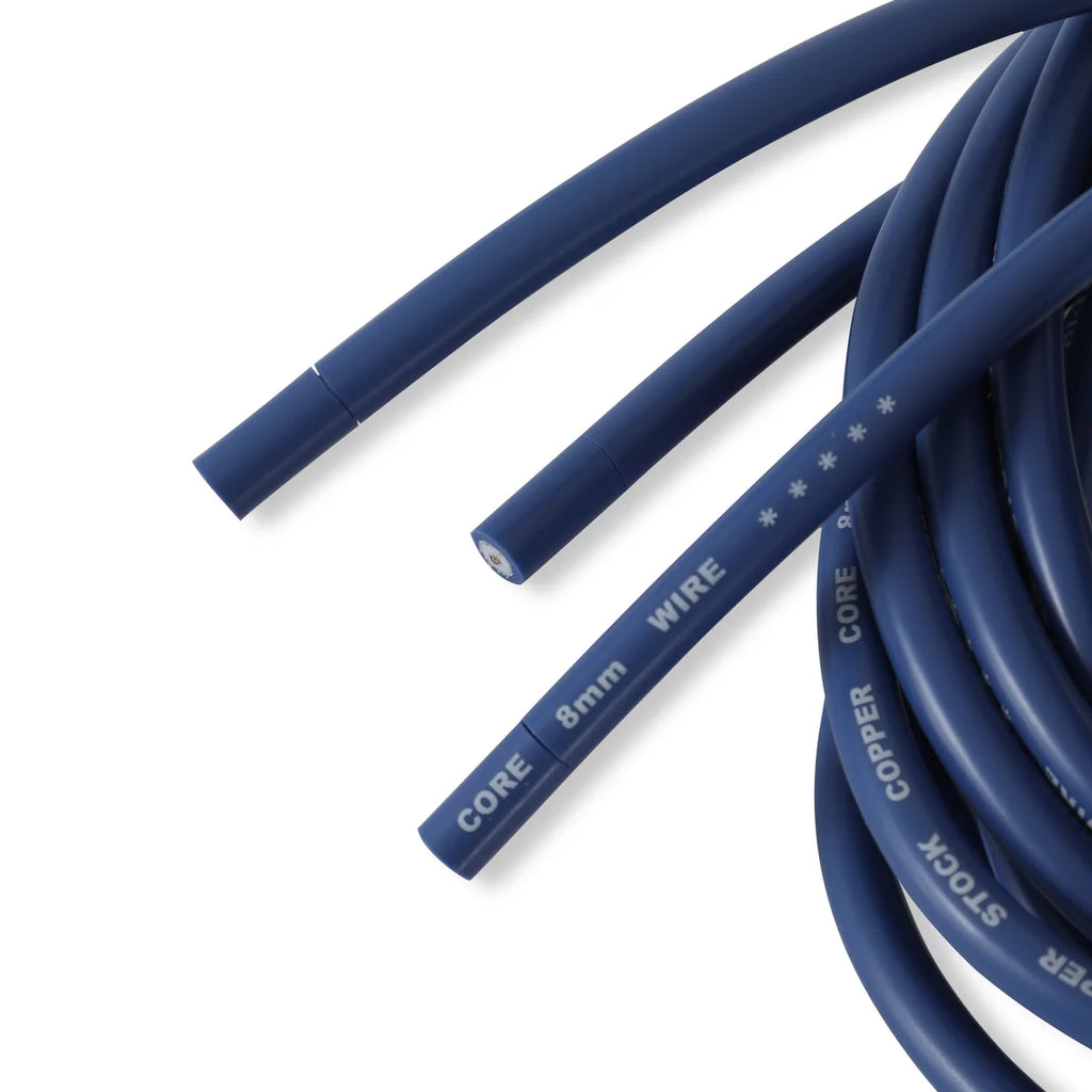ACCEL Spark Plug Wire Set - Super Stock - Copper Spiral Core - 8mm - Blue - Installation View