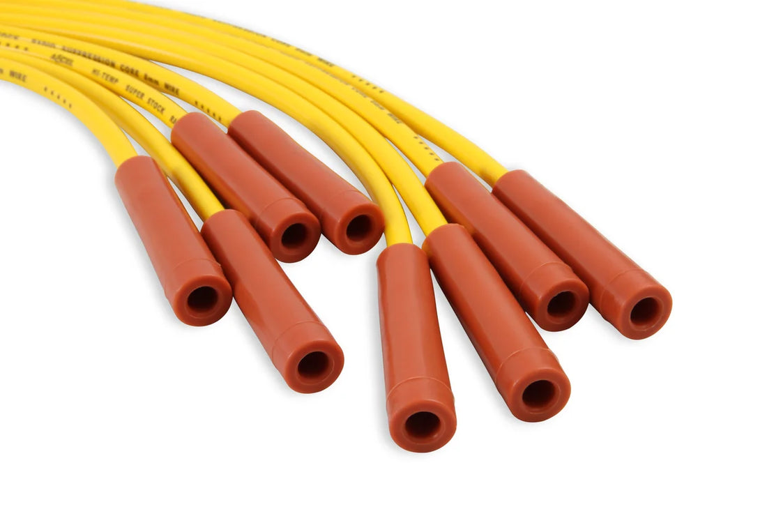 ACCEL Spark Plug Wire Set - Super Stock Graphite Core 8mm - Chevy / GMC 454 - Yellow - Installation View