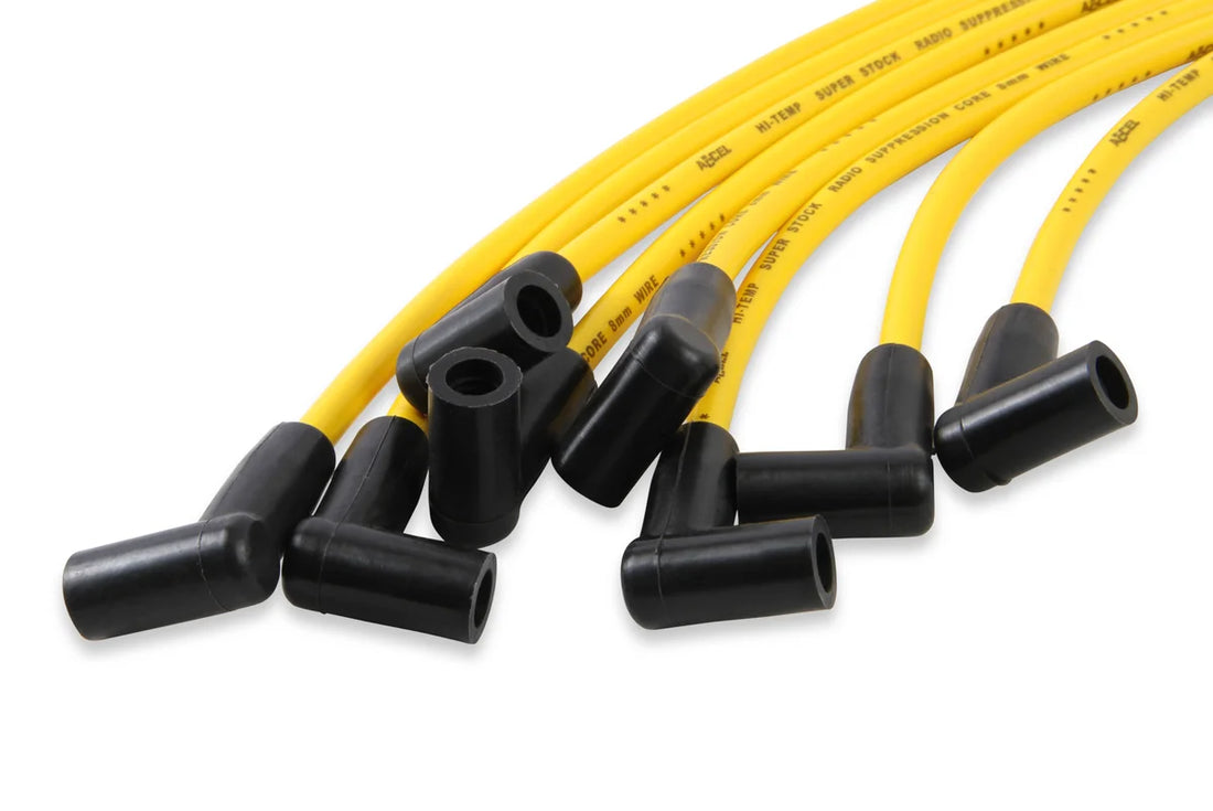ACCEL Spark Plug Wire Set - Super Stock Graphite Core 8mm - Chevy / GMC 454 - Yellow - Additional View 5