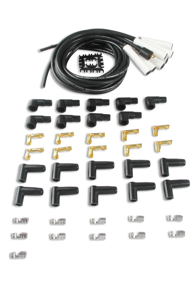 ACCEL Spark Plug Wire Set - Universal - 180 Deg White Ceramic Boots 9000C - Main Product View