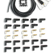 Load image into Gallery viewer, ACCEL Spark Plug Wire Set - Universal - 180 Deg White Ceramic Boots 9000C - Side View