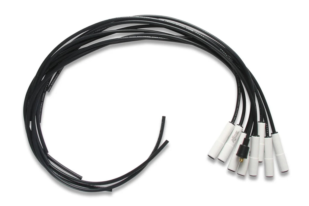 ACCEL Spark Plug Wire Set - Universal - 180 Deg White Ceramic Boots 9000C - Installation View
