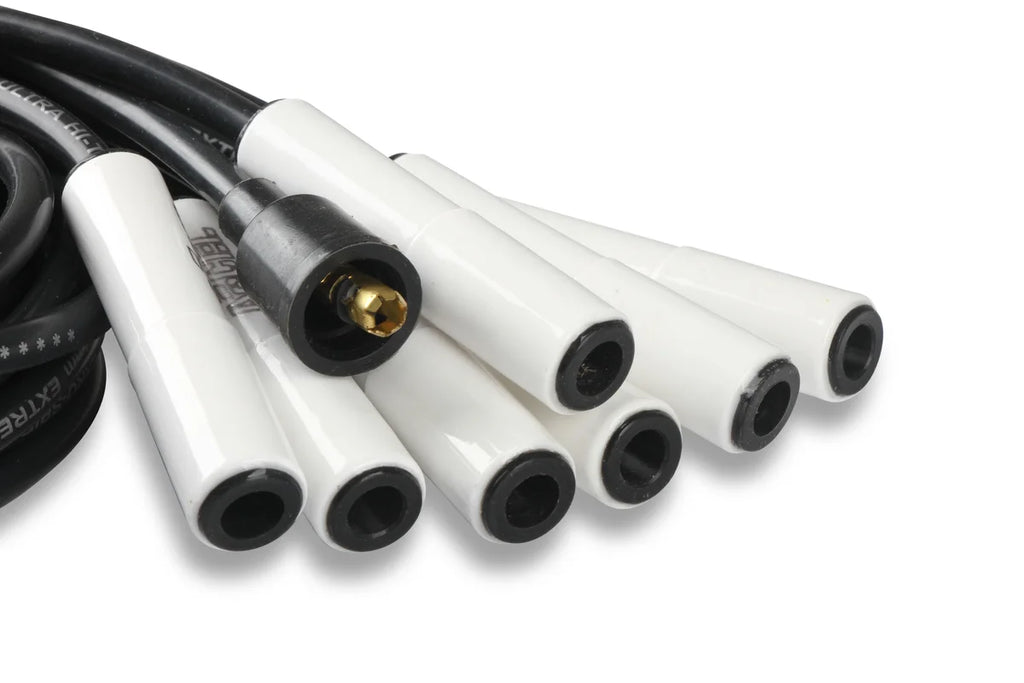 ACCEL Spark Plug Wire Set - Universal - 180 Deg White Ceramic Boots 9000C - Additional View 9