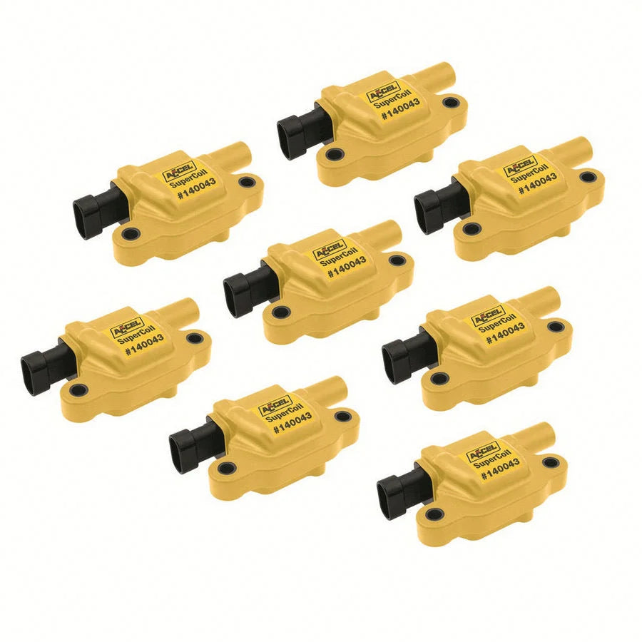 ACCEL Super Coils 8 pack 140043-8 fits Gm LS2 / LS3 / LS7