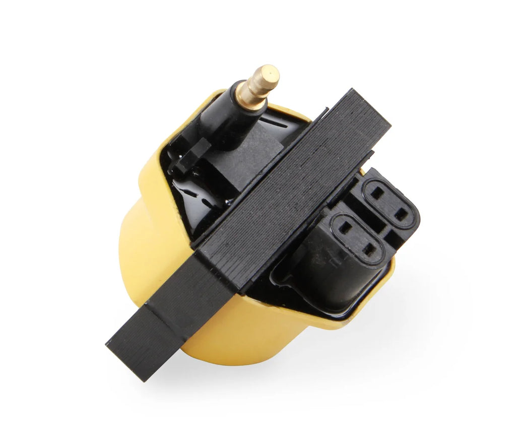 ACCEL This GM HEI remote mount coil has a maximum voltage of 48,000 volts. 140011 - Back View