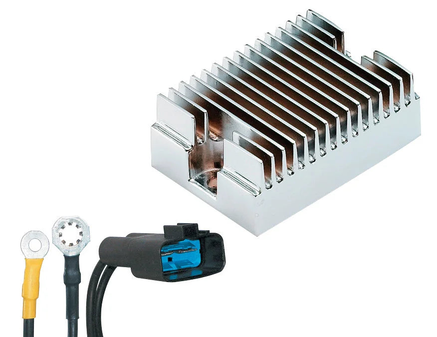 ACCEL Voltage Regulator, Chrome, Harley-Davidson 201124C