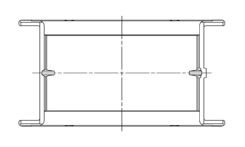 ACL 5M909H-STD Race Series Standard Size Main Bearing Set fits 1968-1973 Checker / Chevrolet / GMC - Back View