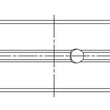 Load image into Gallery viewer, ACL Acura D16A1 / 97-01 Honda H22A4 / 98+ F23A Standard Size High Performance Main Bearing Set - Side View
