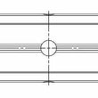 Load image into Gallery viewer, ACL Chevy V8 LT1/LT4/L86 Race Series .010 Oversized High Performance Main Bearing Set - Side View