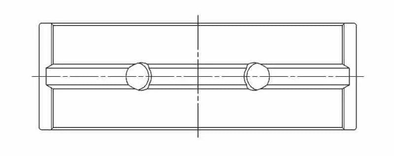 ACL Ford 2.0L/2.3L DOHC Duratec Race Series Main Bearing Set (Size .025) - Side View