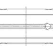 Load image into Gallery viewer, ACL Nissan KA24DE Inline 4 Standard High Performance W/ Extra Oil Clearance Main Bearing Set - Back View