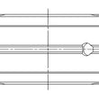 Load image into Gallery viewer, ACL Nissan RB25/RB30 0.025mm Oversized High Performance Main Bearing Set - Side View