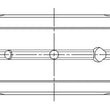 Load image into Gallery viewer, ACL Nissan RB26DETT Standard Size High Performance w/ Extra Oil Clearance Main Bearing Set - Back View
