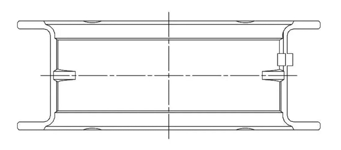 ACL Nissan RB26DETT Standard Size High Performance Main Bearing Set - Side View