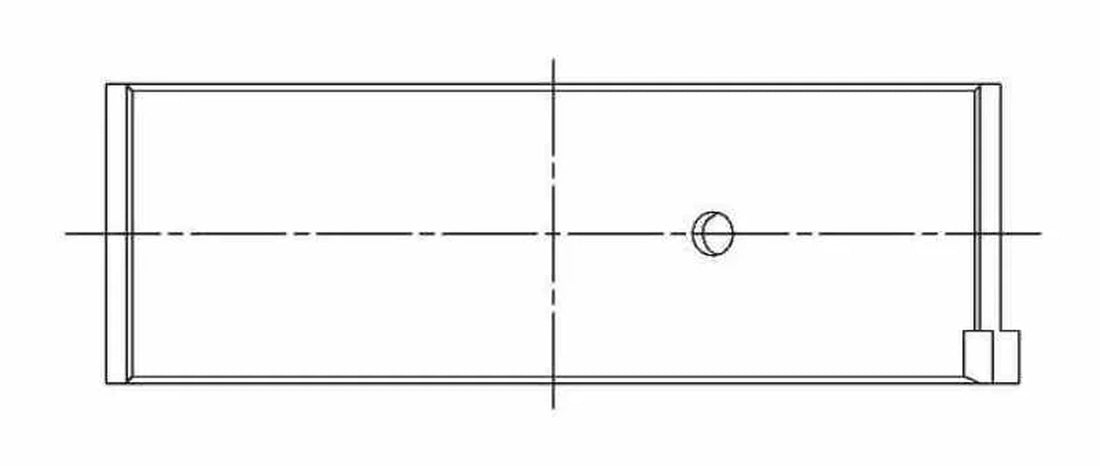 ACL Nissan SR20DE/DET (2.0L) Standard Size High Performance Rod Bearing Set - 17 wide - CT-1 Coated - Detail View