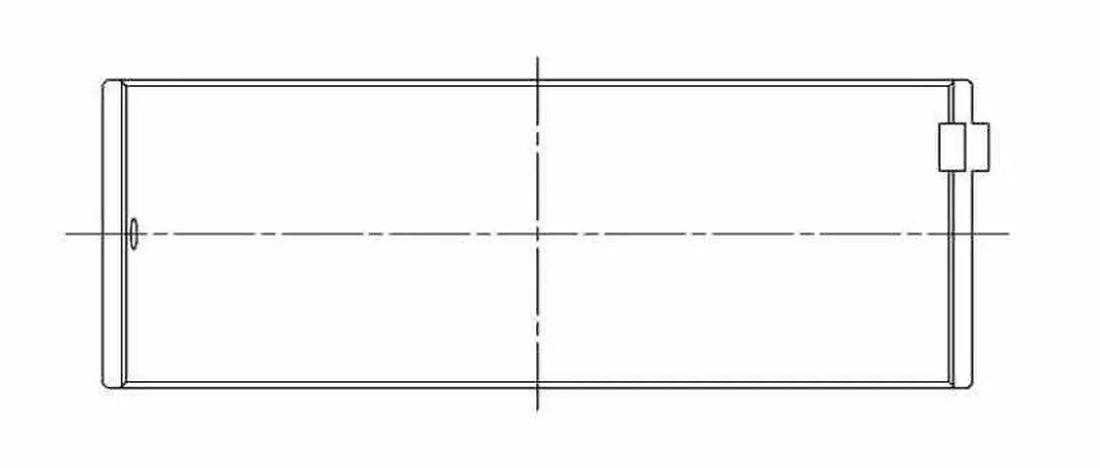 ACL Lexus V8 1UZFE/2UZFE/3UZFE Standard Size High Performance Rod Bearing Set - Side View