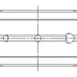 Load image into Gallery viewer, ACL Nissan RB26DETT Standard Size High Performance w/ Extra Oil Clearance Main Bearing Set - Back View
