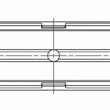 Load image into Gallery viewer, ACL Subaru FA20 Standard Size Main Bearing Set w/ +.005in OD - Back View