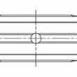 Load image into Gallery viewer, ACL Subaru EJ20/EJ22/EJ25 (For Thrust in #5 Position) Standard Size High Performance Main Bearing Se - Back View
