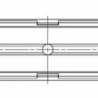 Load image into Gallery viewer, ACL Subaru FA20 Standard Size Main Bearing Set w/ +.002in OD - Back View