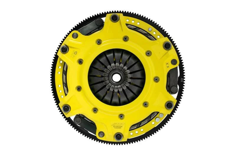 ACT 18-23 Ford Mustang GT 5.0L Mod-Twin 10.5 XT Rigid Race Clutch Kit - Side View