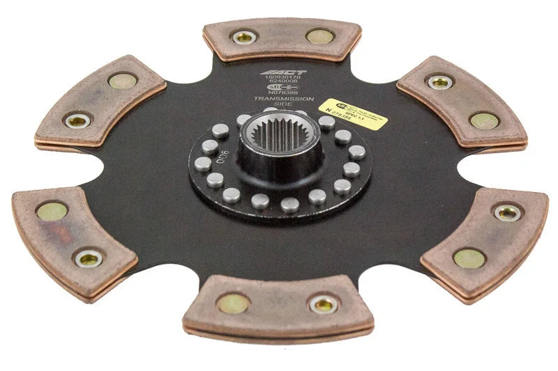 ACT 1981 Nissan 280ZX 6 Pad Rigid Race Disc - Back View