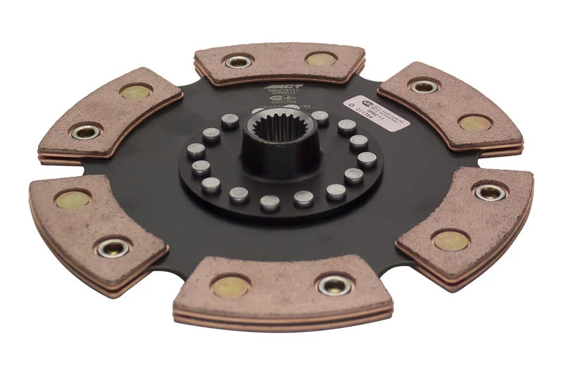 ACT 1988 Honda Civic 6 Pad Rigid Race Disc - Back View