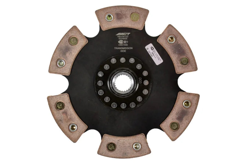 ACT 1997 Ford Escort 6 Pad Rigid Race Disc - Main Product View
