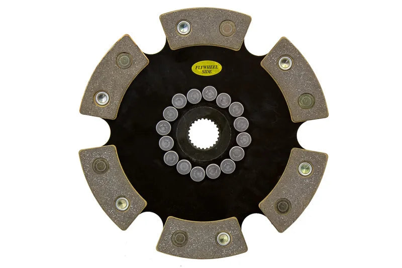 ACT 2000 Honda S2000 6 Pad Rigid Race Disc - Back View