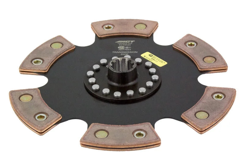ACT 2001 BMW M3 6 Pad Rigid Race Disc - Back View