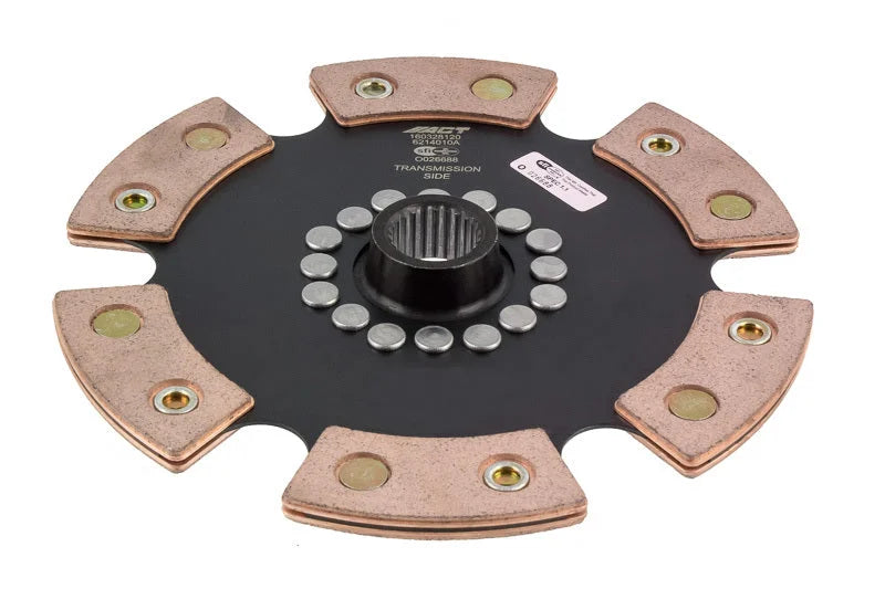 ACT 2002 Honda Civic 6 Pad Rigid Race Disc - Back View