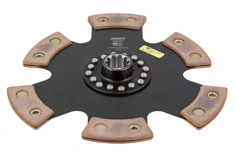 ACT 2010 Jeep Wrangler 6 Pad Rigid Race Disc - Back View