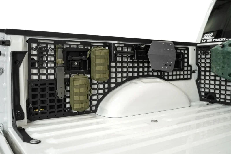 ADD 2021+ Ford F150 Bed Side Molle Panels - Driver Side Full Set - Installation View