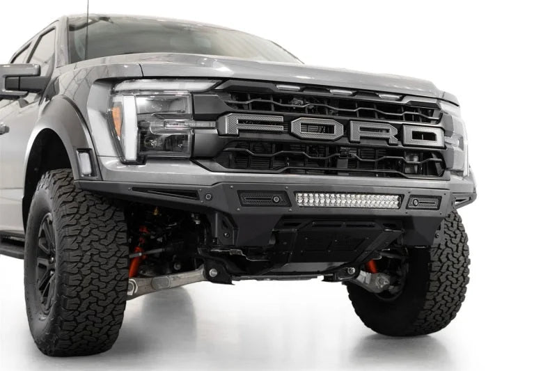 ADD 2021+ Ford F150 Raptor Rock Fighter Front Bumper - Installation View