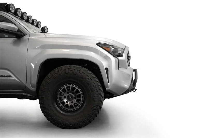 ADD 2024+ Toyota Tacoma Stealth Center Mount Winch Front Bumper w/ Top Hoop - Back View