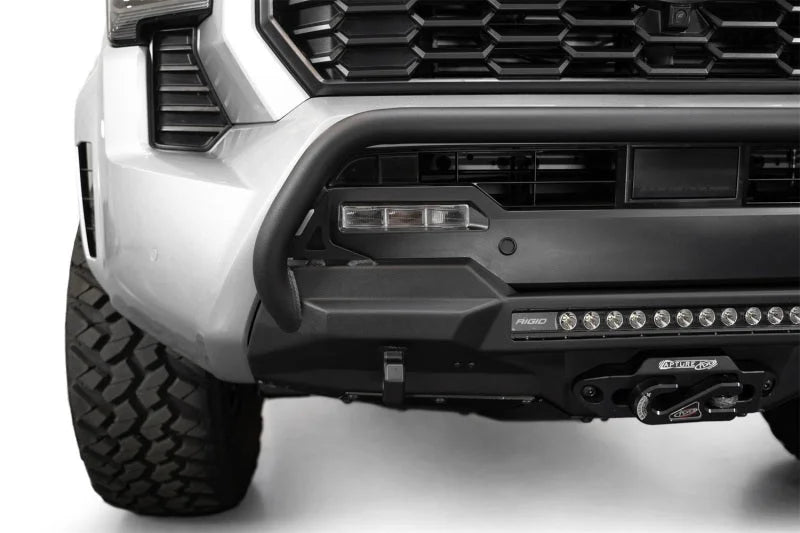 ADD 2024+ Toyota Tacoma Stealth Center Mount Winch Front Bumper w/ Top Hoop - Additional View 5
