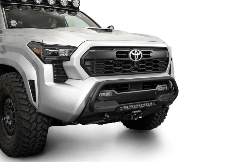 ADD 2024+ Toyota Tacoma Stealth Center Mount Winch Front Bumper w/ Top Hoop - Additional View 9