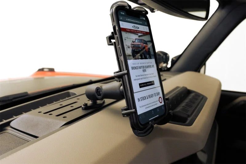 ADD 21-23 Ford Bronco & Bronco Raptor Digital Device Dash Mount - Back View