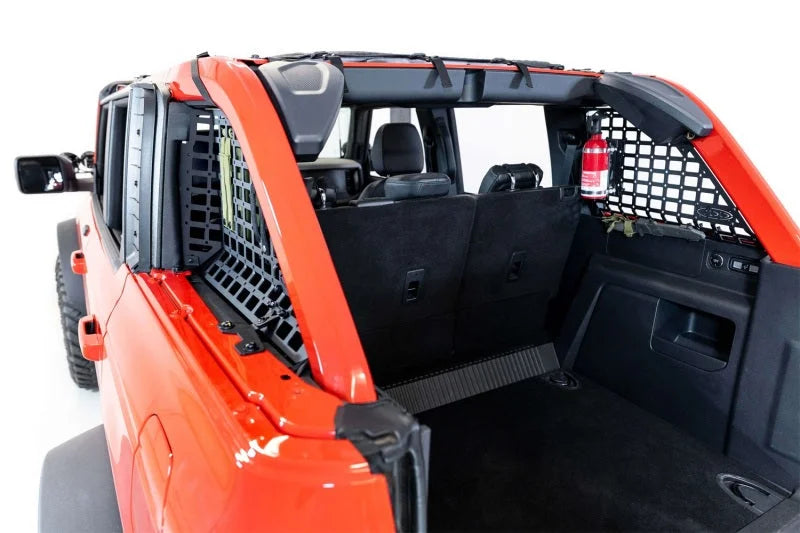 ADD 21-23 Ford Bronco & Bronco Raptor Rear Window Molle Storage Panels - Side View