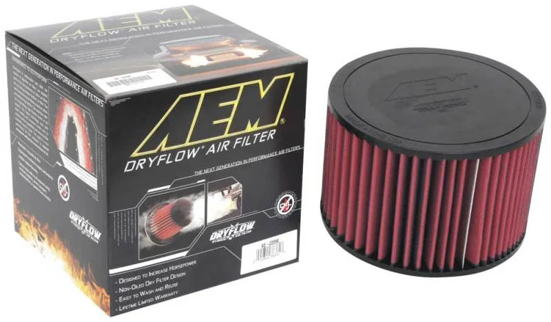 AEM 05-17 Toyota Hilus L4-2.7L F/I DryFlow Air Filter - Back View