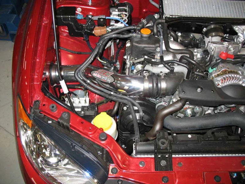 AEM 06-07 WRX/ 06 STi Polished Cold Air Intake - Side View