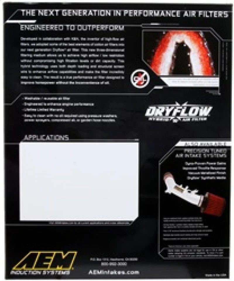 AEM 07-10 Toyota Tundra/Sequoia/Land Cruiser DryFlow Air Filter - Additional View 6