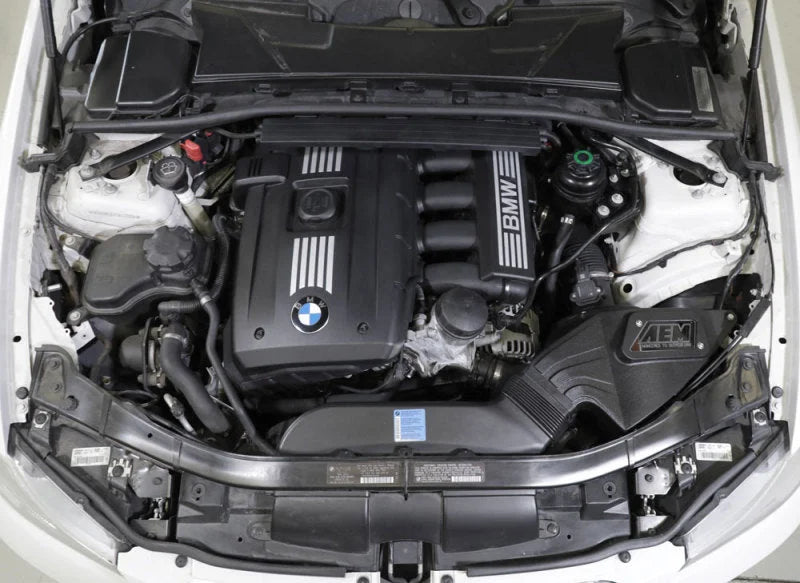 AEM 07-13 BMW 328i L6-3.0L F/I Cold Air Intake - Back View